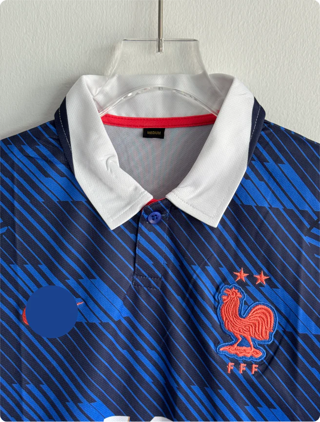 FRANCE 2026 HOME KIT MBAPPE POLO EMBROIDERY PREMIUM