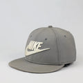 Thrifted Nike Spellout Flat Brim Cap | Adjustable Grey Snapback