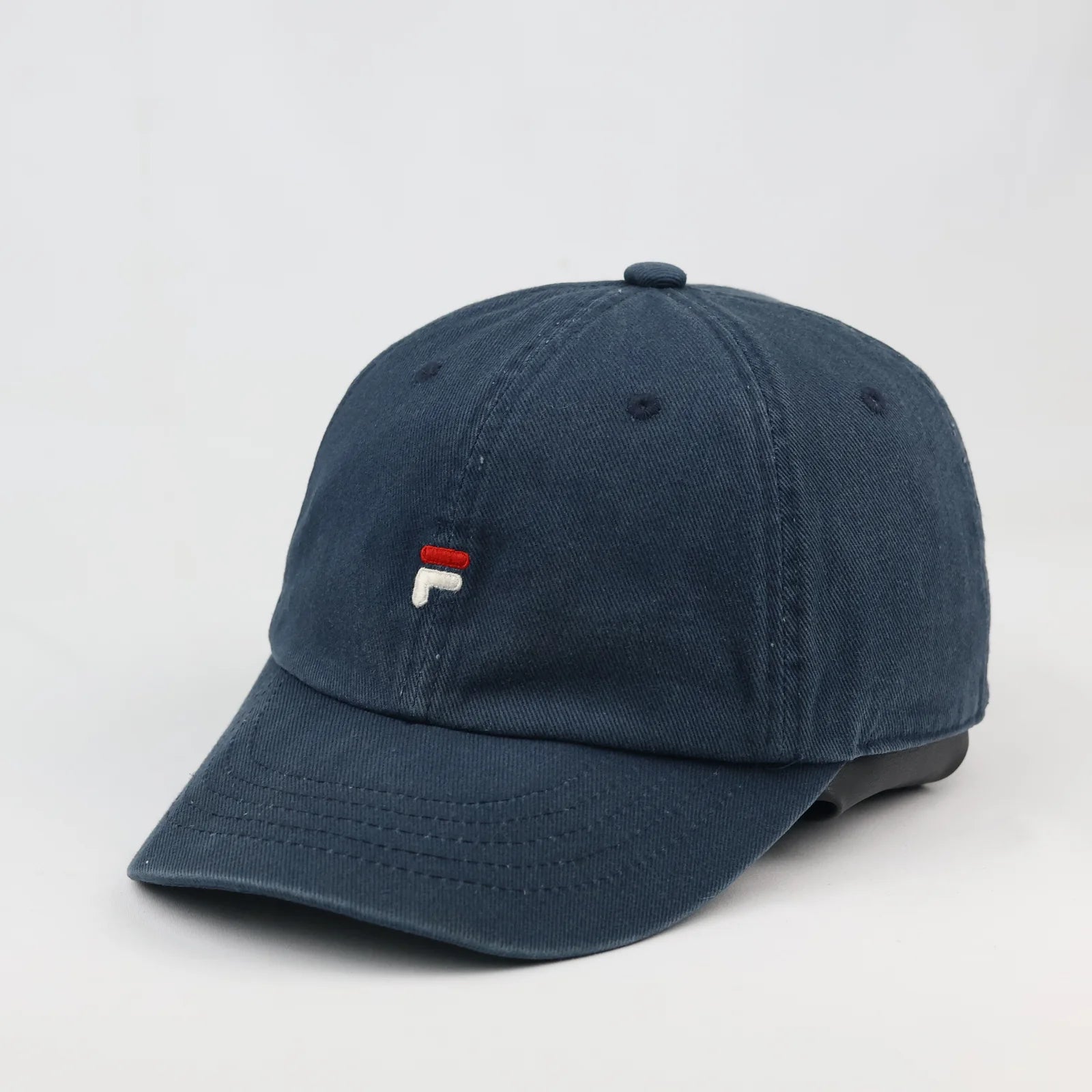 Thrifted Fila Embroidered Navy Cap | Adjustable Strapback