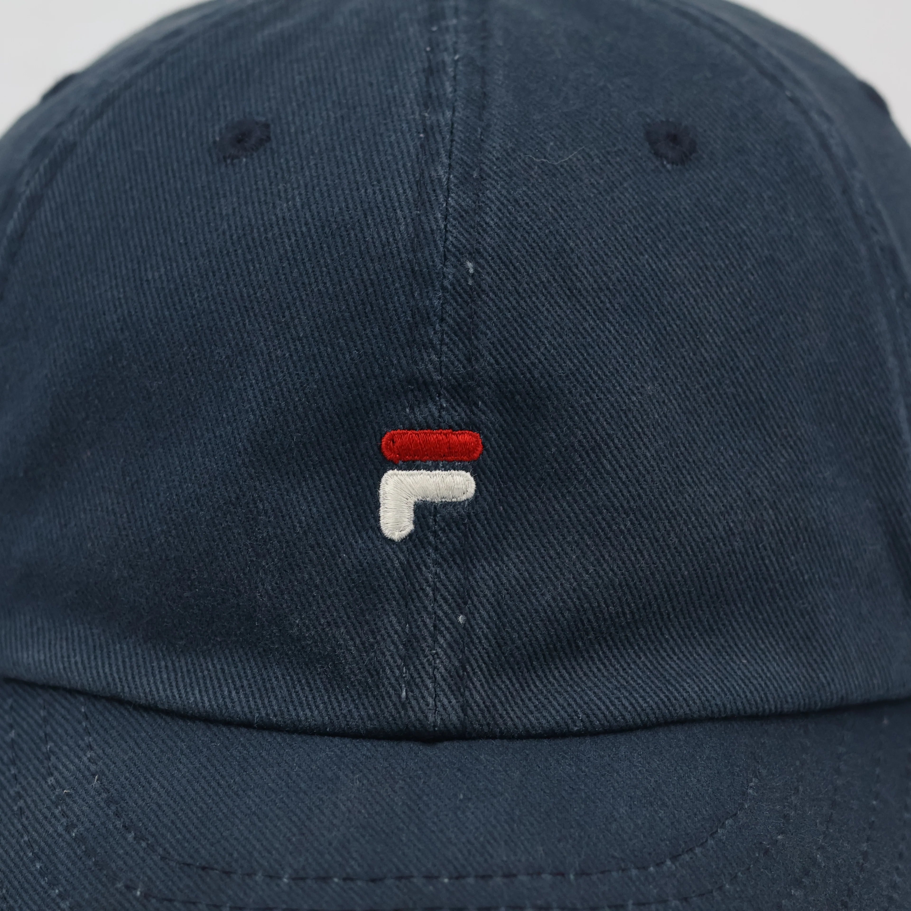 Thrifted Fila Embroidered Navy Cap | Adjustable Strapback