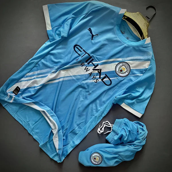 Manchester City Home 2025-26 Jersey Set