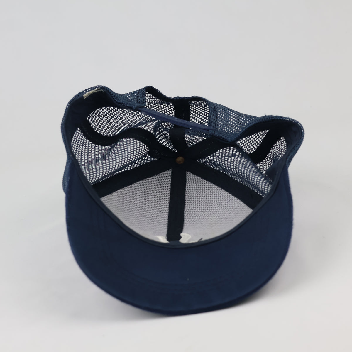 Thrifted Navy Mesh Snapback Cap | Adjustable Size 56-58cm