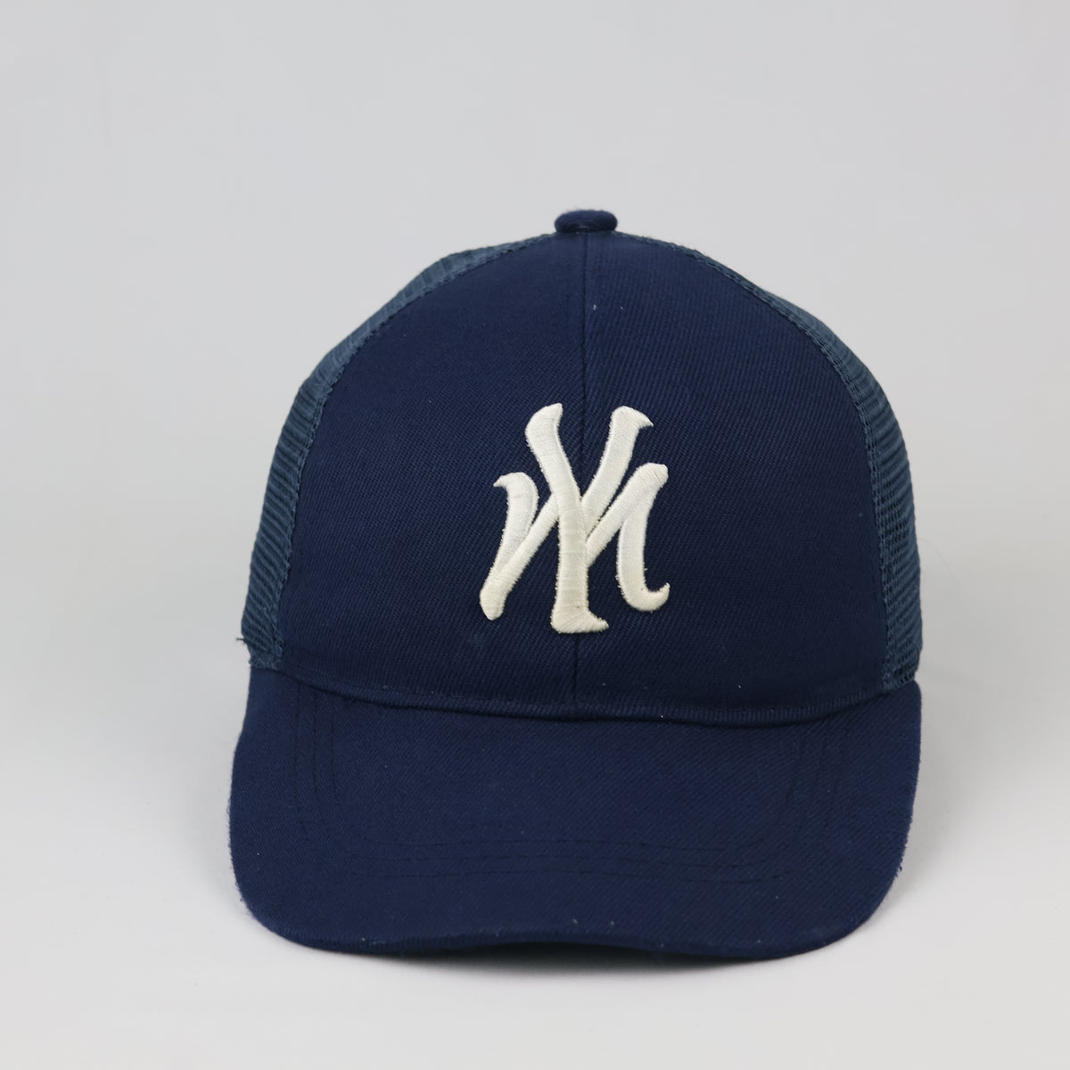 Thrifted Navy Mesh Snapback Cap | Adjustable Size 56-58cm