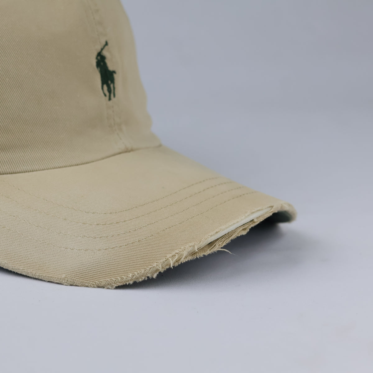Classic Ralph Lauren Polo Baseball Cap - Khaki & Green Two-Tone Sport Hat