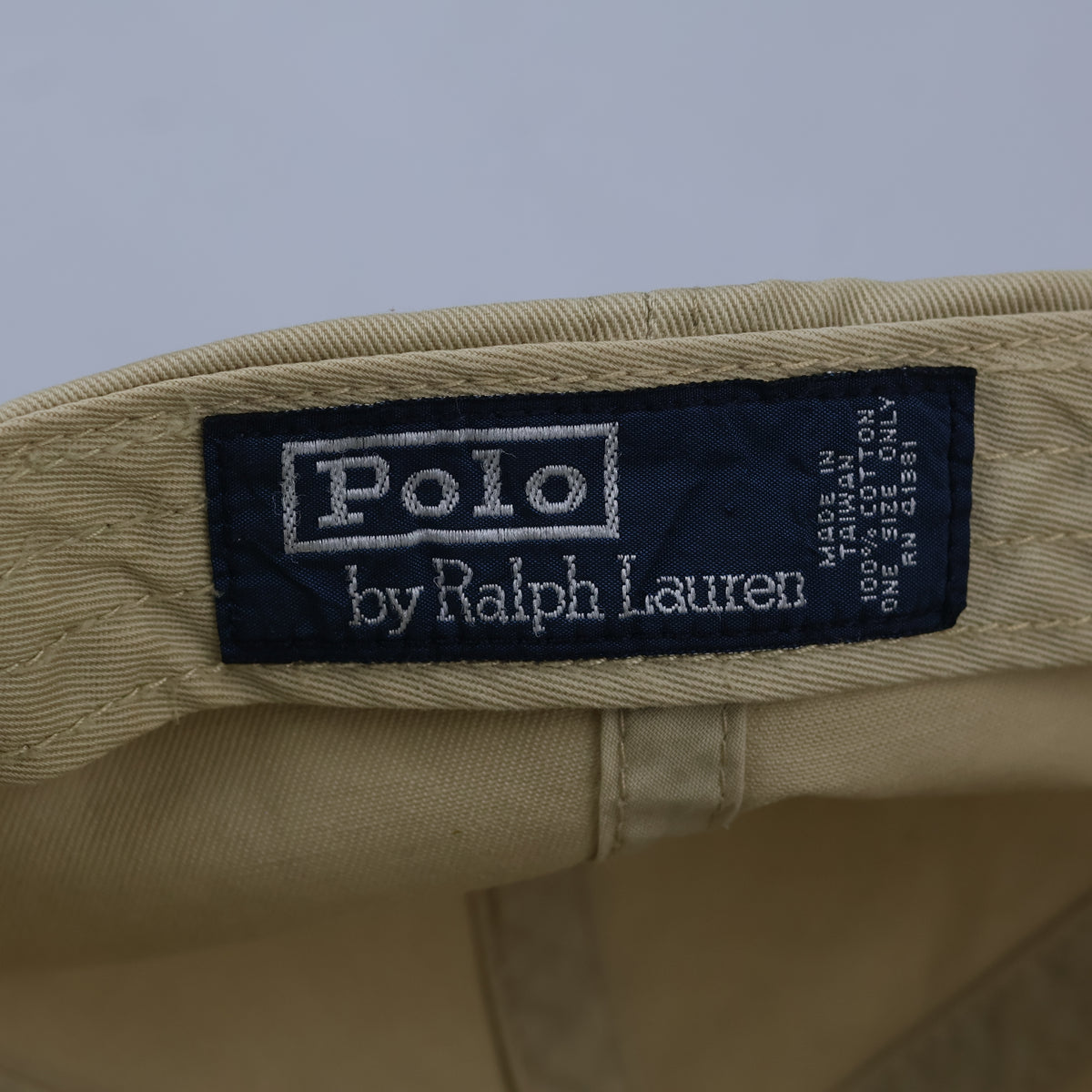 Classic Ralph Lauren Polo Baseball Cap - Khaki & Green Two-Tone Sport Hat