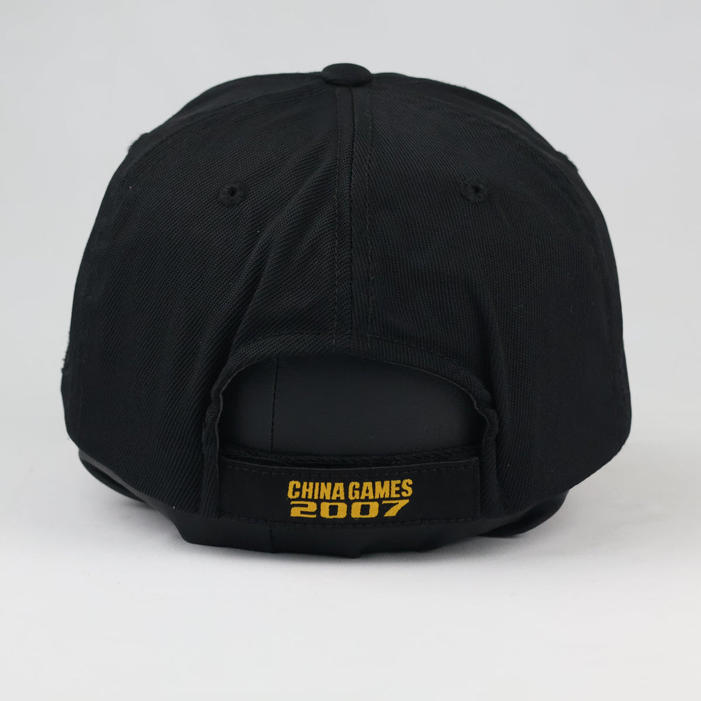 Vintage Adidas NBA China Games Ball Cap - Black & Yellow Strapback