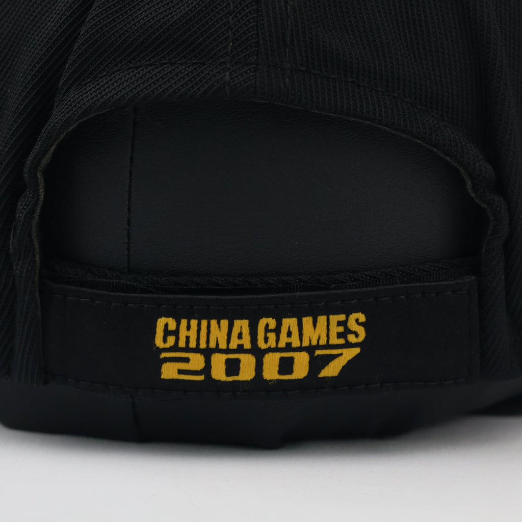 Vintage Adidas NBA China Games Ball Cap - Black & Yellow Strapback