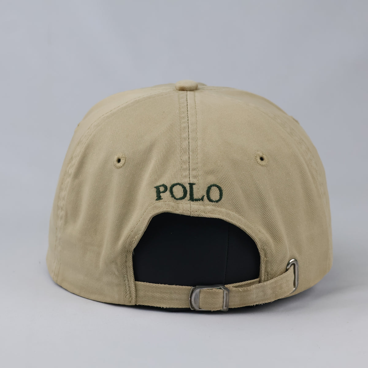 Classic Ralph Lauren Polo Baseball Cap - Khaki & Green Two-Tone Sport Hat