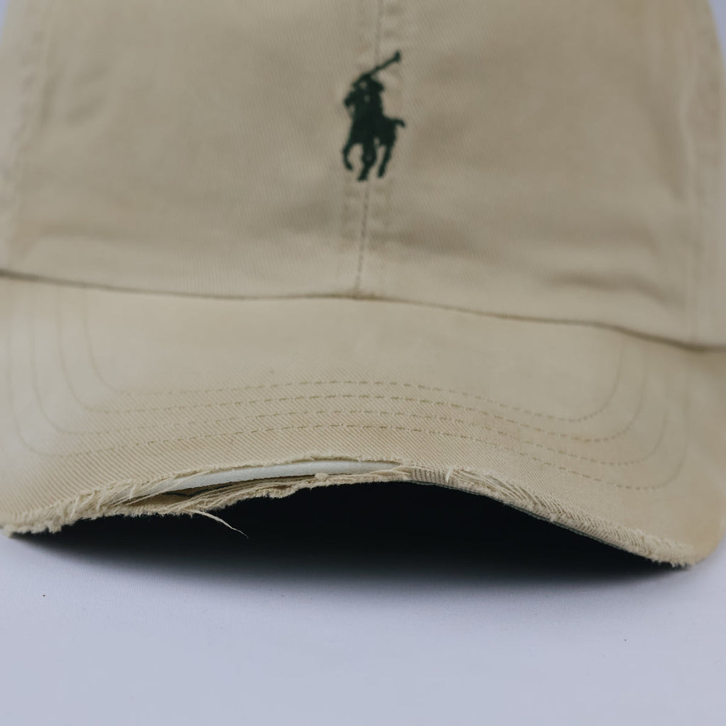 Classic Ralph Lauren Polo Baseball Cap - Khaki & Green Two-Tone Sport Hat