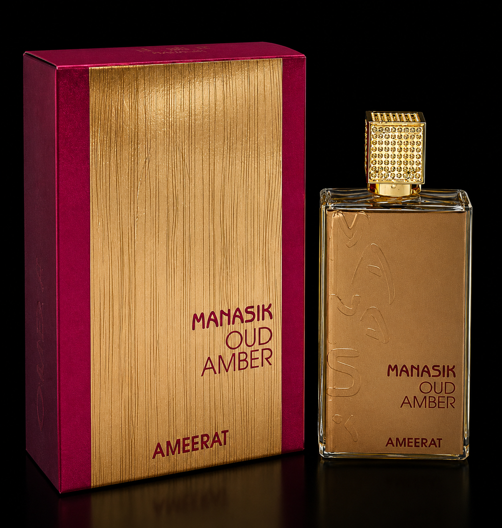 Manasik Oud Amber Ameerat Eau De Parfum – Luxury Long Lasting Unisex Oud & Amber Perfume | 100ml