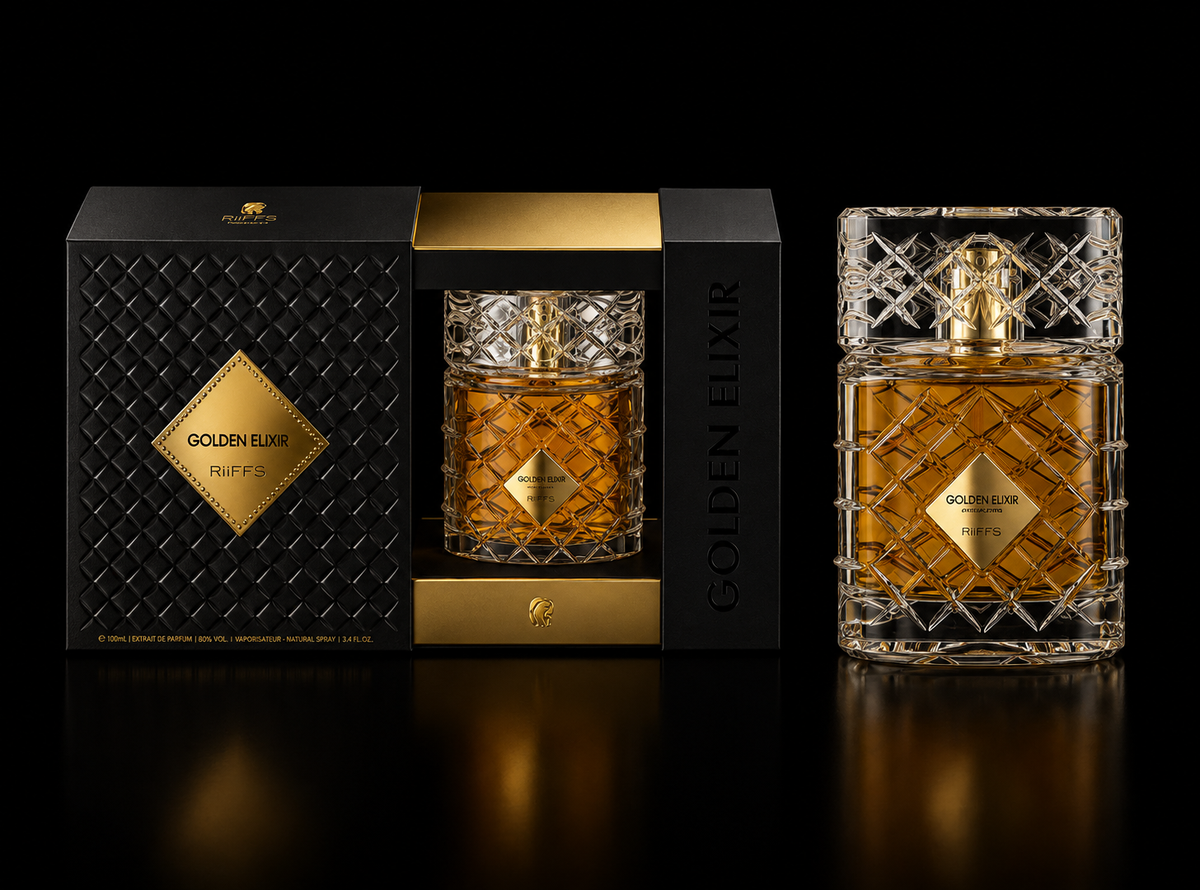 Golden Elixir Extrait De Parfum | Luxury Long-Lasting Unisex Perfume | 100ml