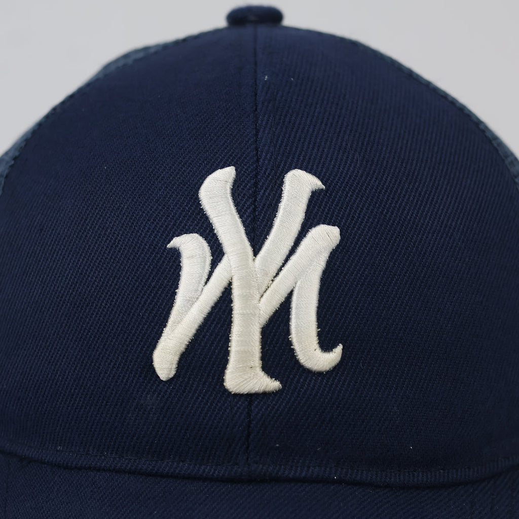 Thrifted Navy Mesh Snapback Cap | Adjustable Size 56-58cm
